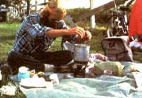 
Home economics: Everyone had to lend a hand with the homemaking chores!
